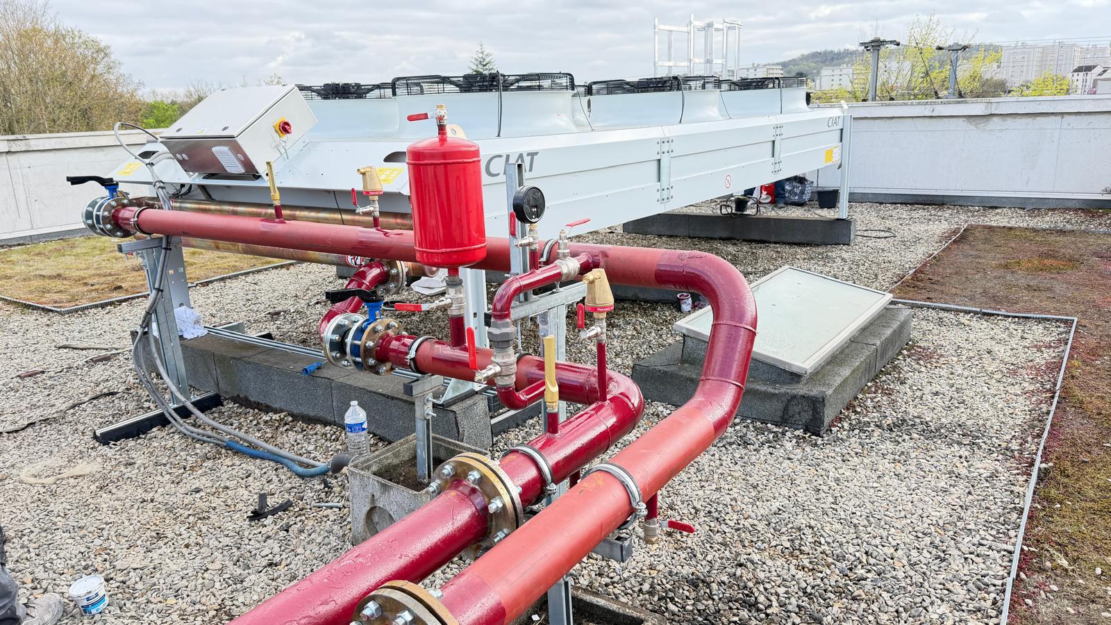 Installation CVC en toiture sur programme neuf VEFA