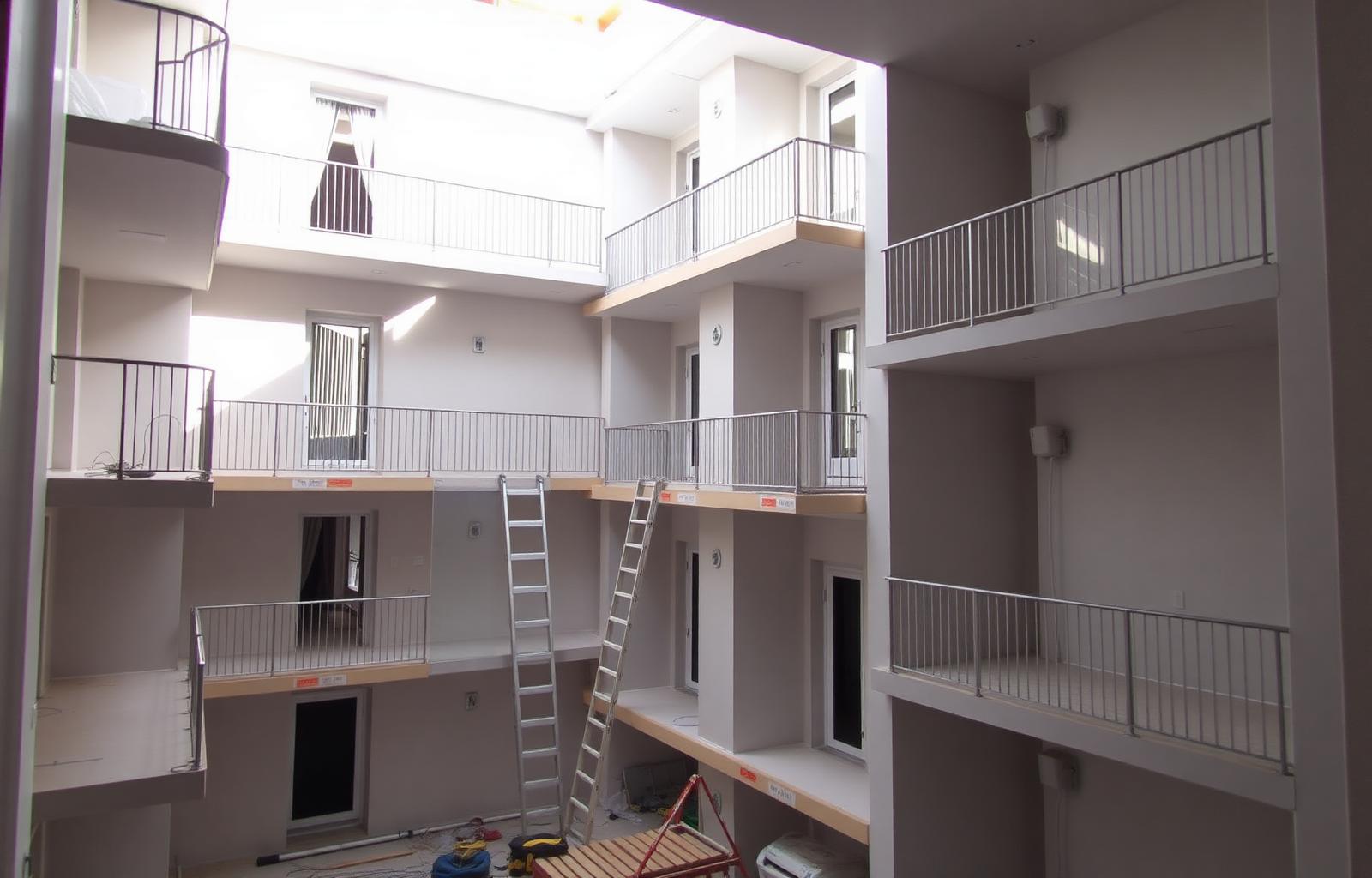 Installation de plomberie en logement neuf sur un programme VEFA
